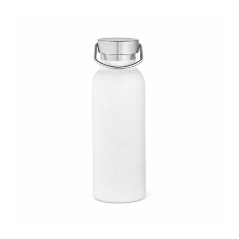 Sado Trinkflasche 560ml aus recy. Edelstahl. Doppelwandig, auslaufsicher.  Weiß