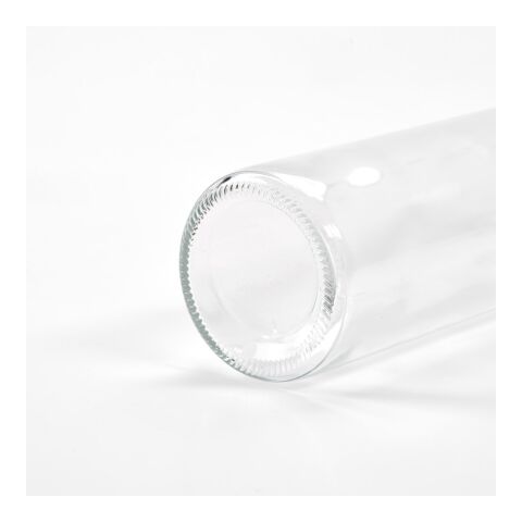 Turia 500 Glasflasche 550 ml. Mit schwarzem Deckel Durchsichtig