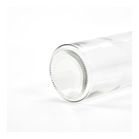Lima Glasflasche 530ml. Mit silbernem Deckel Durchsichtig