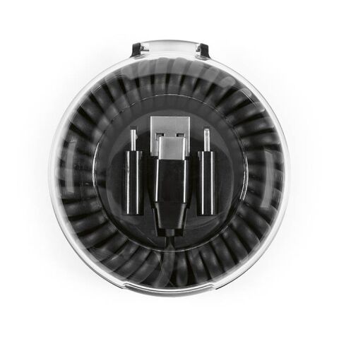 Allroundo® 6-in-1 Eco Schnellladekabel. Aus rABS. In Organizer enthalten Schwarz | ohne Werbeanbringung | Nicht verfügbar | Nicht verfügbar | Nicht verfügbar