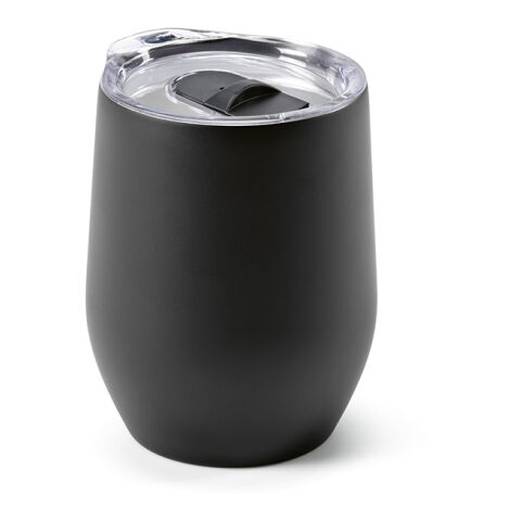 Tigris Reisebecher recy.Edelstahl, 320 ml. Doppelwandig mit Deckel Schwarz | ohne Werbeanbringung | Nicht verfügbar | Nicht verfügbar | Nicht verfügbar