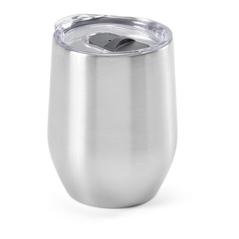 Tigris Reisebecher recy.Edelstahl, 320 ml. Doppelwandig mit Deckel Silber | ohne Werbeanbringung | Nicht verfügbar | Nicht verfügbar | Nicht verfügbar