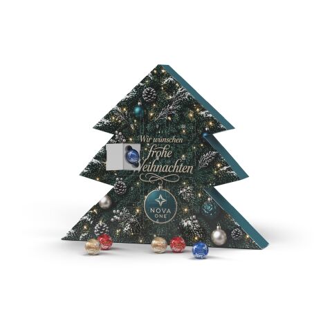 Lindt Lindor Adventskalender "Tannenbaum" Eco Digitaldruck