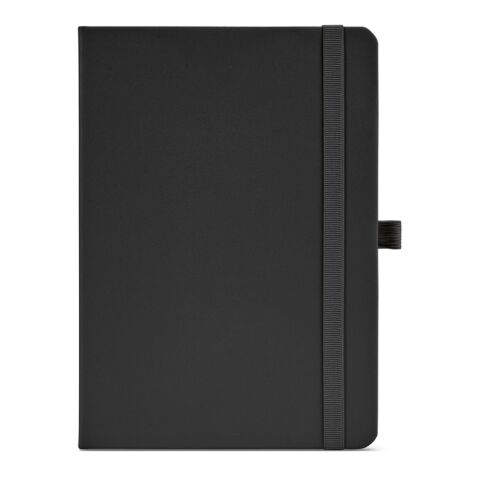 Dumas A5 Notizbuch aus recy.PU.Hardcover.70g/m². 160 Seiten, FSC®-zertifiziert Schwarz