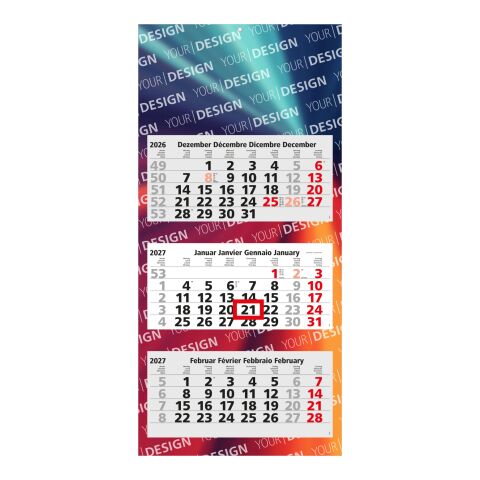 3-Monatskalender Mehrblock Maxi Light 3 mehrsprachig Hellgrau | 330 × 700 mm | ohne Werbeanbringung | Nicht verfügbar | Nicht verfügbar | Nicht verfügbar | Schweiz (D/F/I/GB)