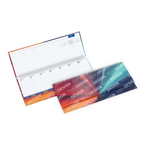 Tisch-Querkalender Master Monatsregister 1 Woche = 2 Seiten 8–21 Uhr 310 × 135 mm | ohne Werbeanbringung | Nicht verfügbar | Nicht verfügbar | Papier-Hardcover glänzend