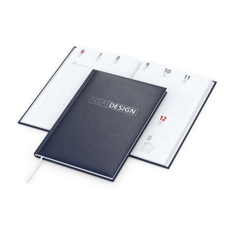 Wochenkalender Prestige A5 Kunstleder-Hardcover robust Dunkelblau | DIN A5 | Silberprägung | Silberprägung inkl.
