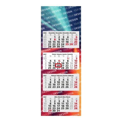 4-Monatskalender Mehrblock Quadro Light 4 mehrsprachig Hellgrau | 330 × 900 mm | ohne Werbeanbringung | Nicht verfügbar | Nicht verfügbar | Nicht verfügbar | Österreich (D/GB/F/I)