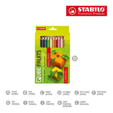 STABILO GREENtrio Farbstift 12er-Set ohne Werbeanbringung
