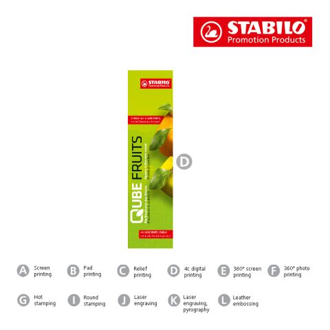 STABILO GREENtrio Farbstift 6er-Set 4c-Digitaldruck