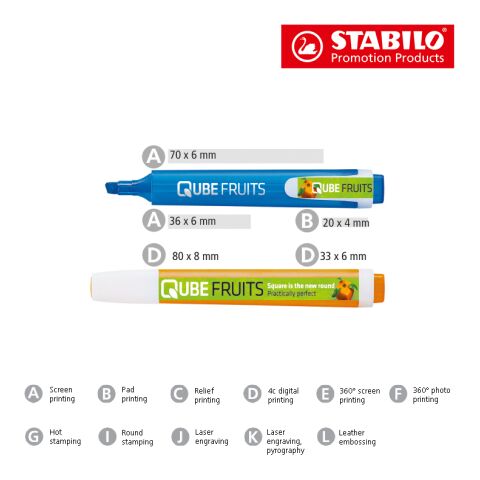 STABILO swing cool 2er-Set Leuchtmarkierer ohne Werbeanbringung