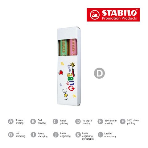 STABILO woody duo Farbstift 2er-Set ohne Werbeanbringung