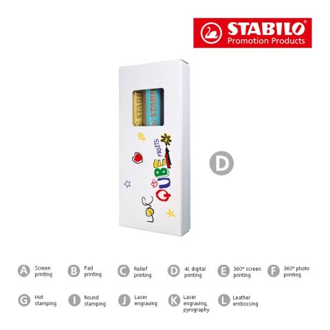 STABILO woody duo Farbstift 3er-Set 4c-Digitaldruck