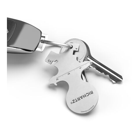 RICHARTZ® Einkaufswagenlöser Happy silber | ohne Werbeanbringung | ohne Werbeanbringung