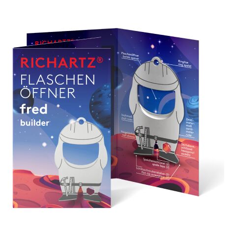 RICHARTZ® Flaschenöffner Fred Builder silber | ohne Werbeanbringung | ohne Werbeanbringung | ohne Werbeanbringung