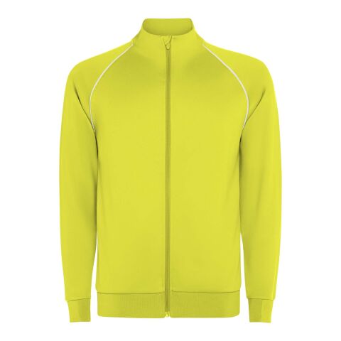 Valier Kinder Sweatshirt mit durchgehendem Reißverschluss Fluor Yellow | 8