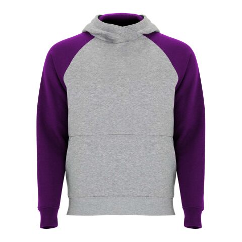 Badet zweifarbiger Kapuzenpullover für Kinder  heather grau-lila | 7/8