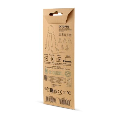 2087 | Xoopar Octopus Charging cable Blau Weiss