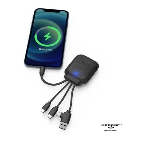 4001 | Xoopar Iné Gamma Charging cable with NFC and 3.000mAh Powerbank schwarz | ohne Werbeanbringung | Nicht verfügbar | Nicht verfügbar | Nicht verfügbar