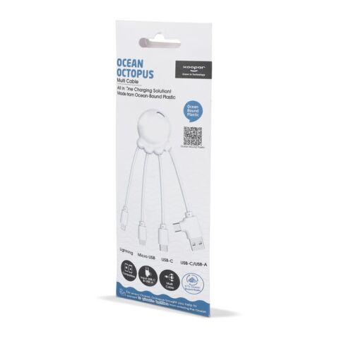 4009| Xoopar Eco Octopus Ladekabel Weiss
