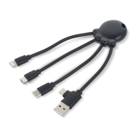 4009| Xoopar Eco Octopus Ladekabel Schwarz | ohne Werbeanbringung | Nicht verfügbar | Nicht verfügbar