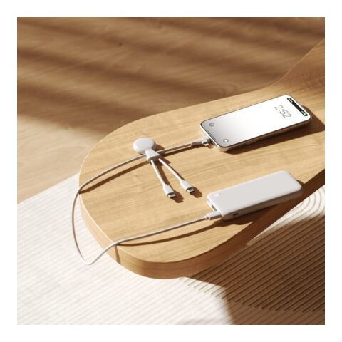 Xoopar Mr. Bio Long Multi-Kabel USB-C 1 Meter Weiss