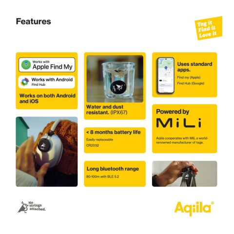 Aqiila Tagbird – Fahrradklingel mit wasserdichter Smartfinder schwarz | ohne Werbeanbringung | Nicht verfügbar | Nicht verfügbar