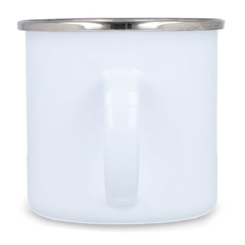 Emaille Becher 350ml Weiss | ohne Werbeanbringung | Nicht verfügbar | Nicht verfügbar