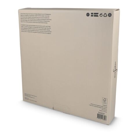 Sagaform Ditte Keramik-Servierplatte rund 26 cm Beige