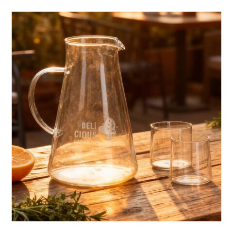 InSideOut Karaffe Elin mit 2 Gläsern  Transparent | ohne Werbeanbringung | Nicht verfügbar | Nicht verfügbar