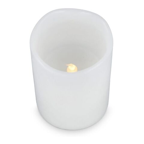 Koselys 3-teiliges LED-Kerzen-Set (batteriebetrieben) Creme | Digitaldruck | Kerze 3 | 25 mm x 140 mm