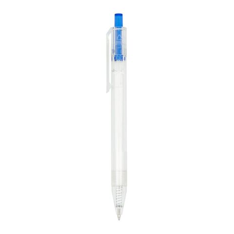 R-PET-Kugelschreiber Blau Weiss-Blau Weiss | 1-farbiger Tampondruck | 270° vom Clip | 50 mm x 7 mm | Nicht verfügbar