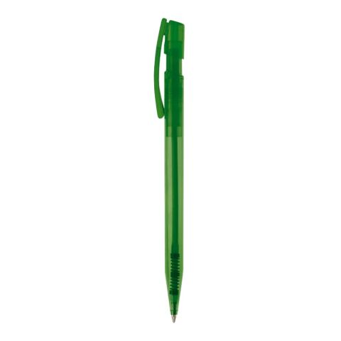 Kugelschreiber Nash Transparent Grün-Grün | 1-farbiger Siebdruck | 180° vom Clip | 45 mm x 25 mm | Nicht verfügbar