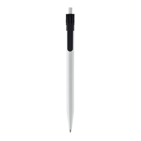 Kugelschreiber Futurepoint Hardcolour Weiss-Schwarz | 1-farbiger Siebdruck | 180° vom Clip | 50 mm x 25 mm | Nicht verfügbar