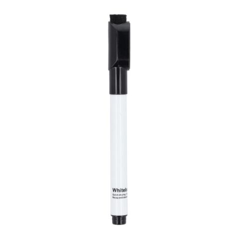 Whiteboard-Marker mit Magnet und Wischer Schwarz