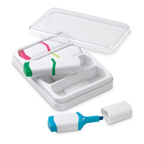 Textmarkter Set 4St. 75mm regenbogenfarben | 1-farbiger Tampondruck | Textmarker rosa seite 1 | 15 mm x 10 mm | Nicht verfügbar