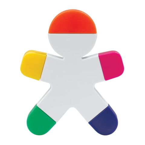 Textmarker Männchen Weiss | 1-farbiger Tampondruck | Seite 1 | 25 mm x 25 mm | Nicht verfügbar