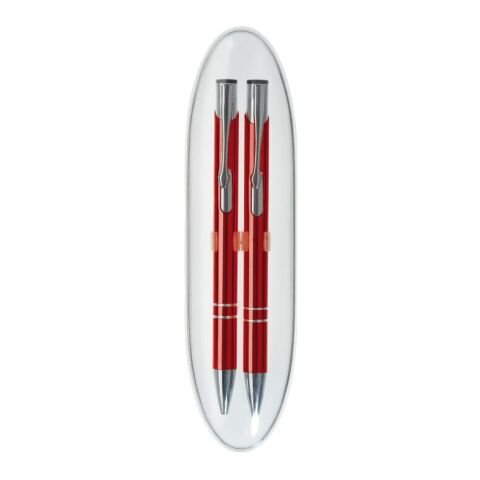Schreibset Alicante Plus Dunkelrot | 1-farbiger Tampondruck | Schachtel auf dem Deckel | 40 mm x 20 mm | Nicht verfügbar