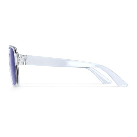 Elin Sonnenbrille UV400 Blau Weiss-Blau Weiss | 1-farbiger Tampondruck | 1 cm vom rechten Scharnier | 55 mm x 6 mm