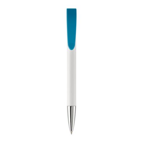 KS Apollo Metall Tip HC Weiss-Blau Weiss | 1-farbiger Siebdruck | 90° vom Clip | 45 mm x 25 mm | Nicht verfügbar