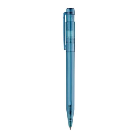Kugelschreiber Pier Clear Transparent Blau Weiss-Blau Weiss | 1-farbiger Siebdruck | 180° vom Clip | 45 mm x 25 mm | Nicht verfügbar