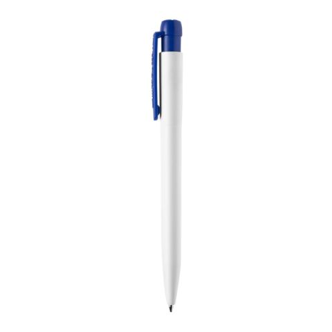 Kugelschreiber Ingeo TM Pen hardcolour Weiss-Dunkelblau | 1-farbiger Siebdruck | 180° vom Clip | 45 mm x 25 mm | Nicht verfügbar
