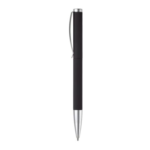 Kugelschreiber Modena weiche Berührung Schwarz | Gravur | in Verlängerung vom Clip | 40 mm x 6 mm | Nicht verfügbar