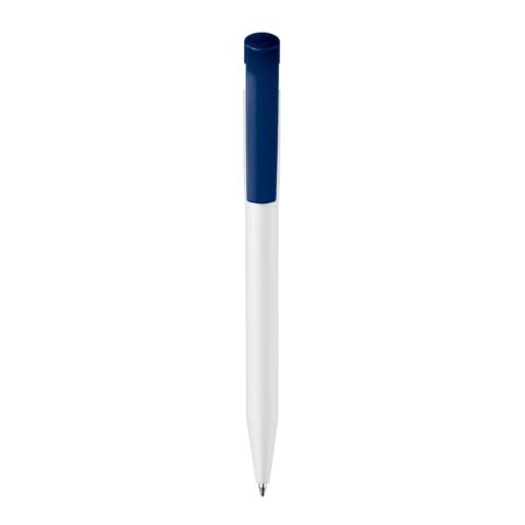 Kugelschreiber S45 Hardcolour Weiss-Dunkelblau | 1-farbiger Tampondruck | Clip | 25 mm x 6 mm | Nicht verfügbar