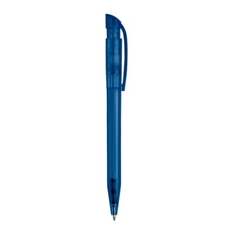 Kugelschreiber S45 Clear Transparent Dunkelblau-Dunkelblau | 1-farbiger Tampondruck | Clip | 25 mm x 6 mm | Nicht verfügbar