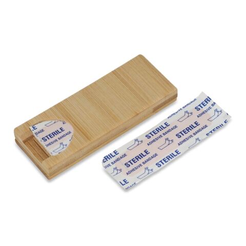 Pflaster in Bambusbox Natur | ohne Werbeanbringung | Nicht verfügbar | Nicht verfügbar | Nicht verfügbar