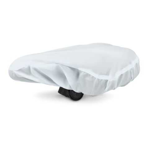 Fahrrad Sattelbezug aus R-PET-Material Weiss | ohne Werbeanbringung | Nicht verfügbar | Nicht verfügbar | Nicht verfügbar