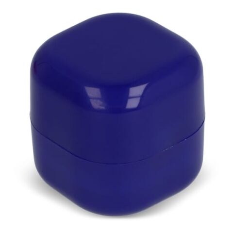 Kubischer Lippenpflegestift aus recyceltem ABS Blau Weiss