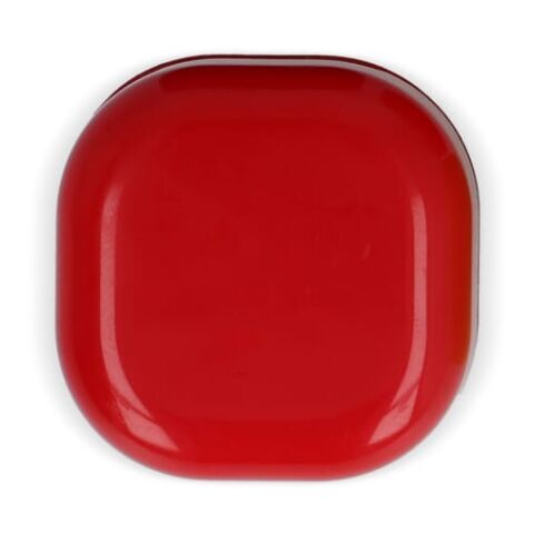 Kubischer Lippenpflegestift aus recyceltem ABS Rot Weiß | ohne Werbeanbringung | Nicht verfügbar | Nicht verfügbar