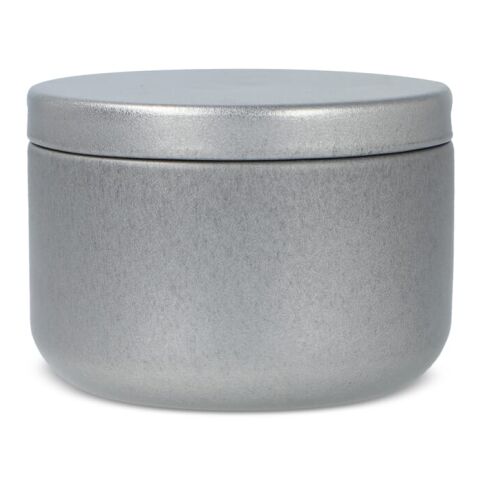 Asana unparfümierte Kerze auf Pflanzenbasis in recycelter Dose Silber | ohne Werbeanbringung | Nicht verfügbar | Nicht verfügbar